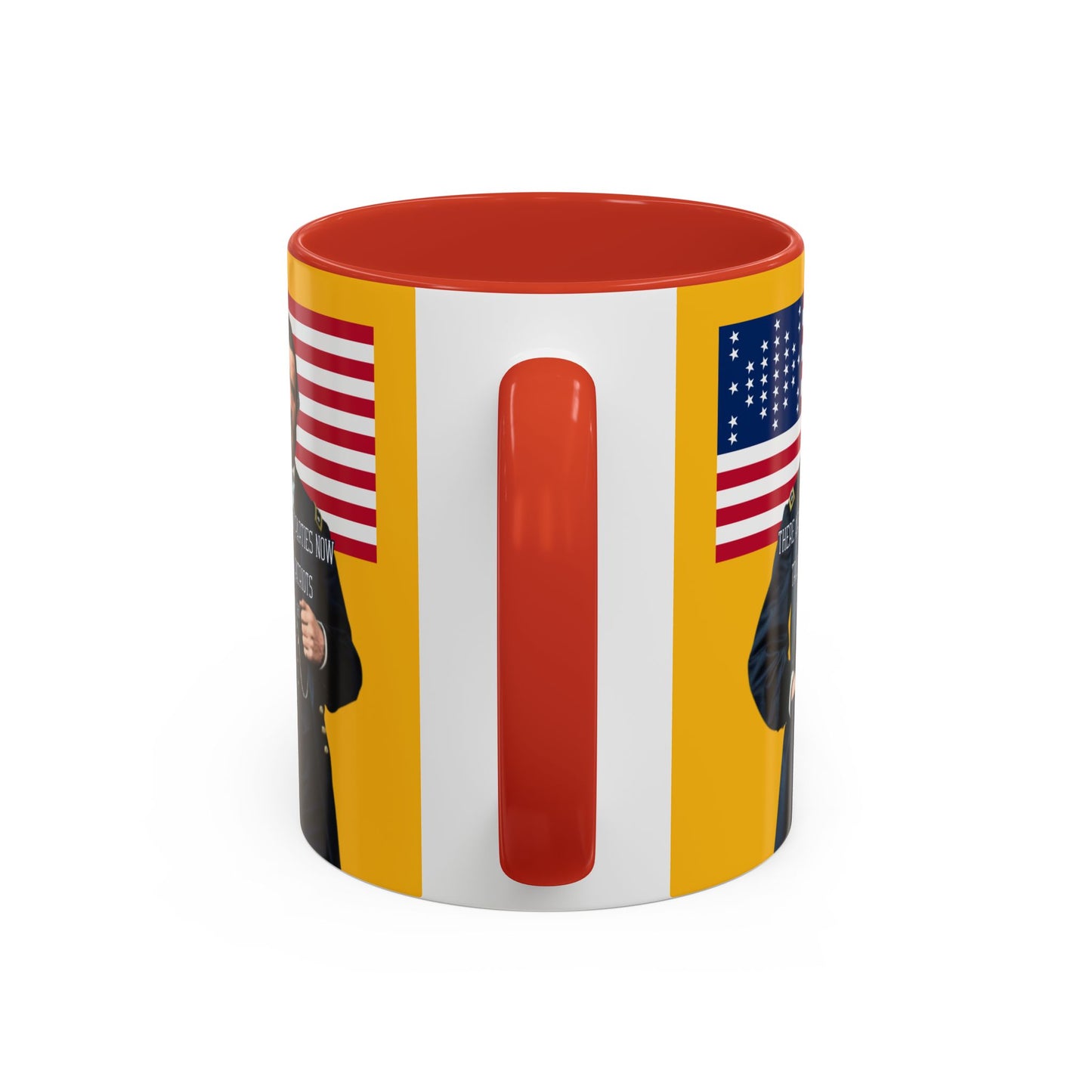 "Traitors and Patriots" Ulysses Grant Yellow Accent Mug by theGreenDragonTavern.shop