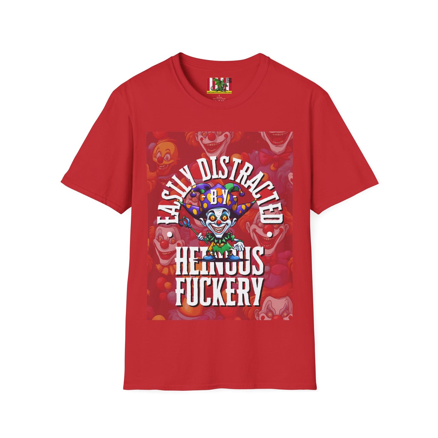 Easily Distracted by Heinous Fuckery Little Jincs LTcolors Unisex T-Shirt by theGreenDragonTavern.shop