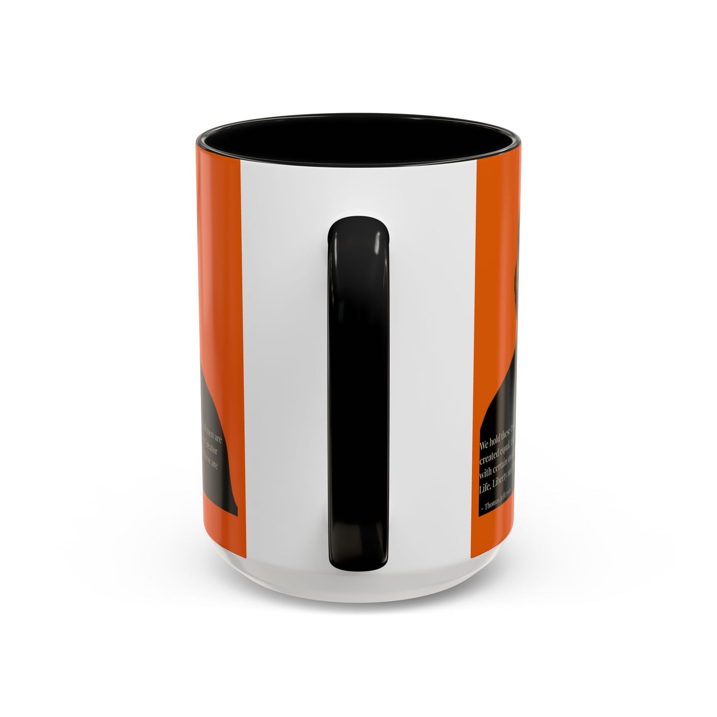 We hold these truths to be self-evident Orange Accent Mug by theGreenDragonTavern.shop
