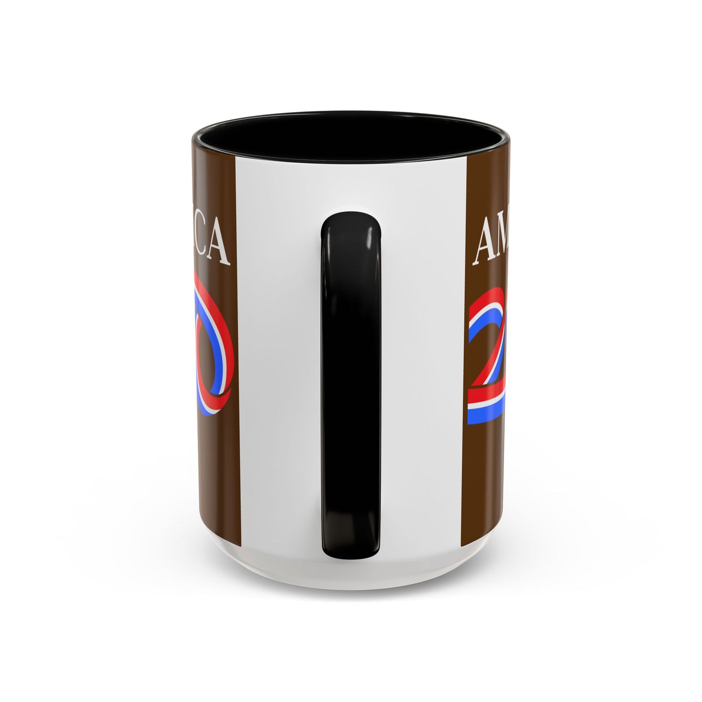 America 250 Brown Accent Mug by theGreenDragonTavern.shop