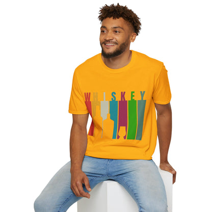 Whiskey spelled with an 'e' Light colors Unisex T-Shirt by theGreenDragonTavern.shop