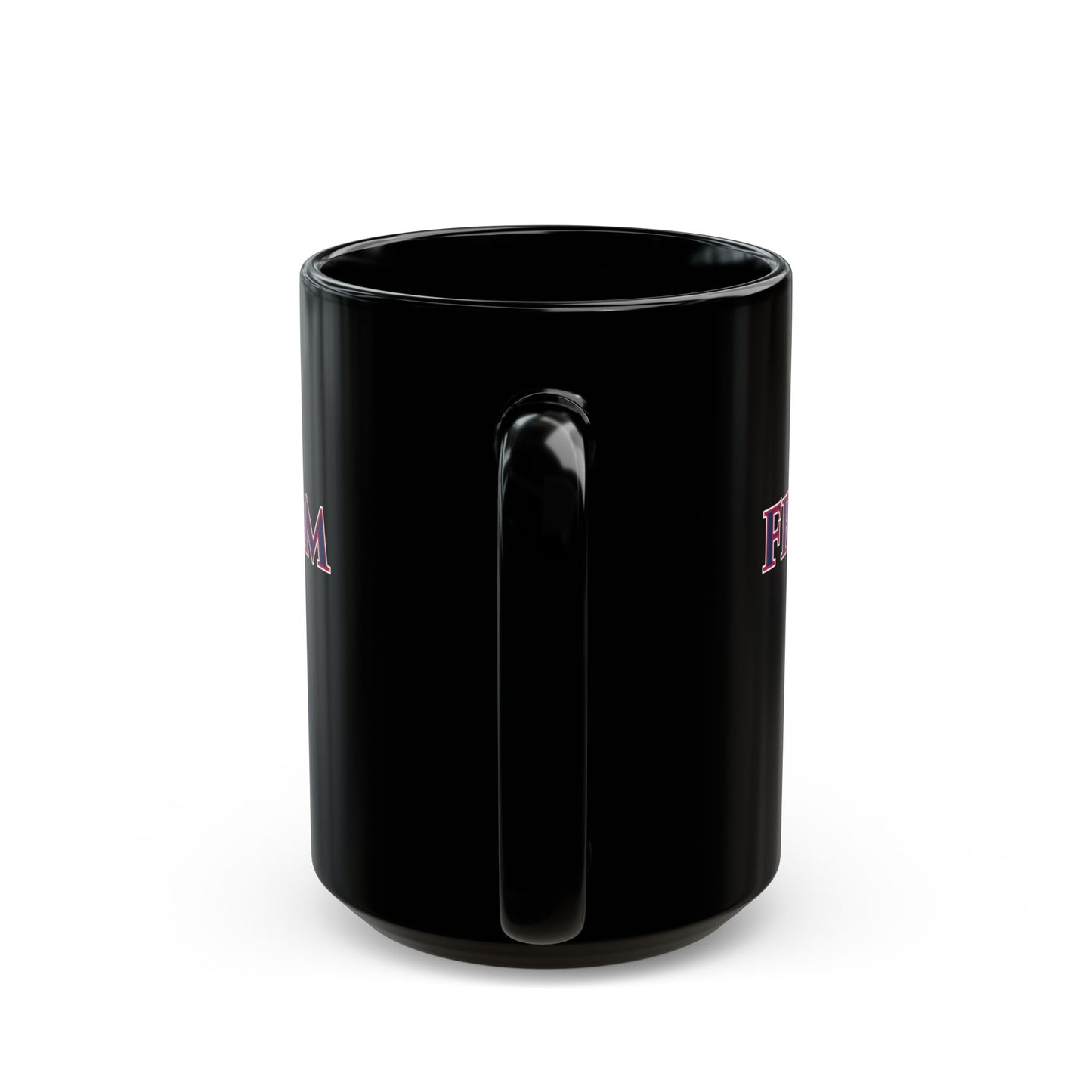Freedom, Blue font, Black Mug by theGreenDragonTavern.shop