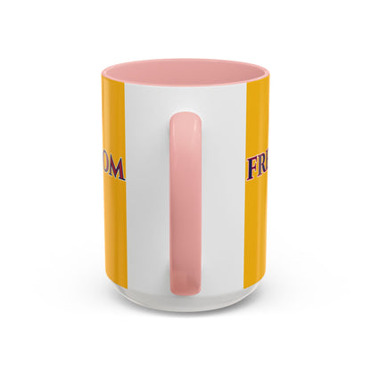 Freedom, Yellow Accent Mug by theGreenDragonTavern.shop