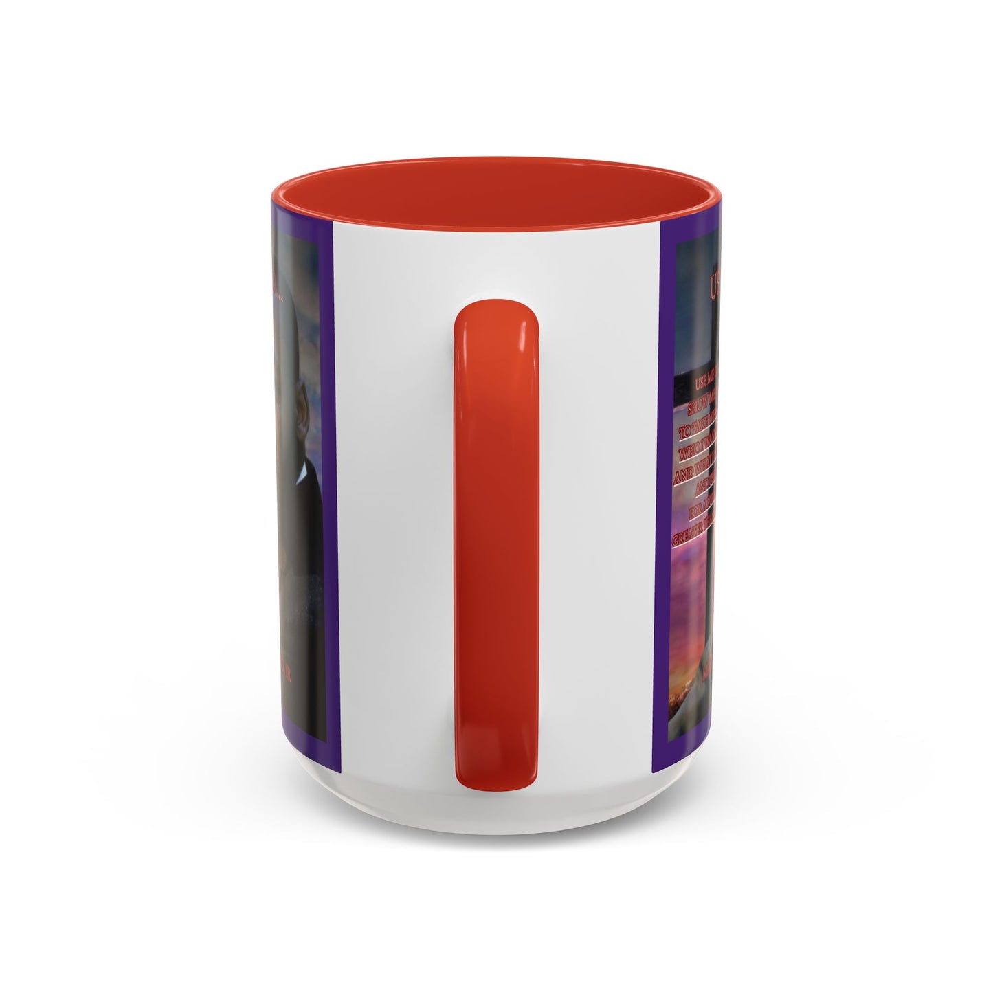 Use Me God, MLK Jr Purple Accent Mug by theGreenDragonTavern.shop