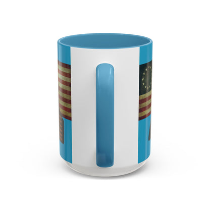 Washington's Earnest Prayer Turquoise Accent Mug by theGreenDragonTavern.shop