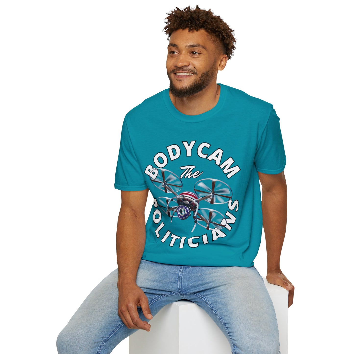 Bodycam the Politicians Drone Dark colors Unisex T-Shirt by theGreenDragonTavern.shop