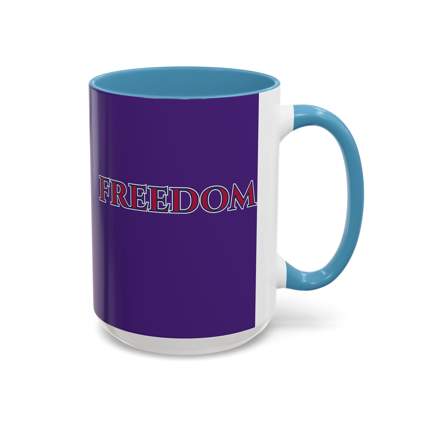 Freedom, Dark Purple Accent Mug by theGreenDragonTavern.shop