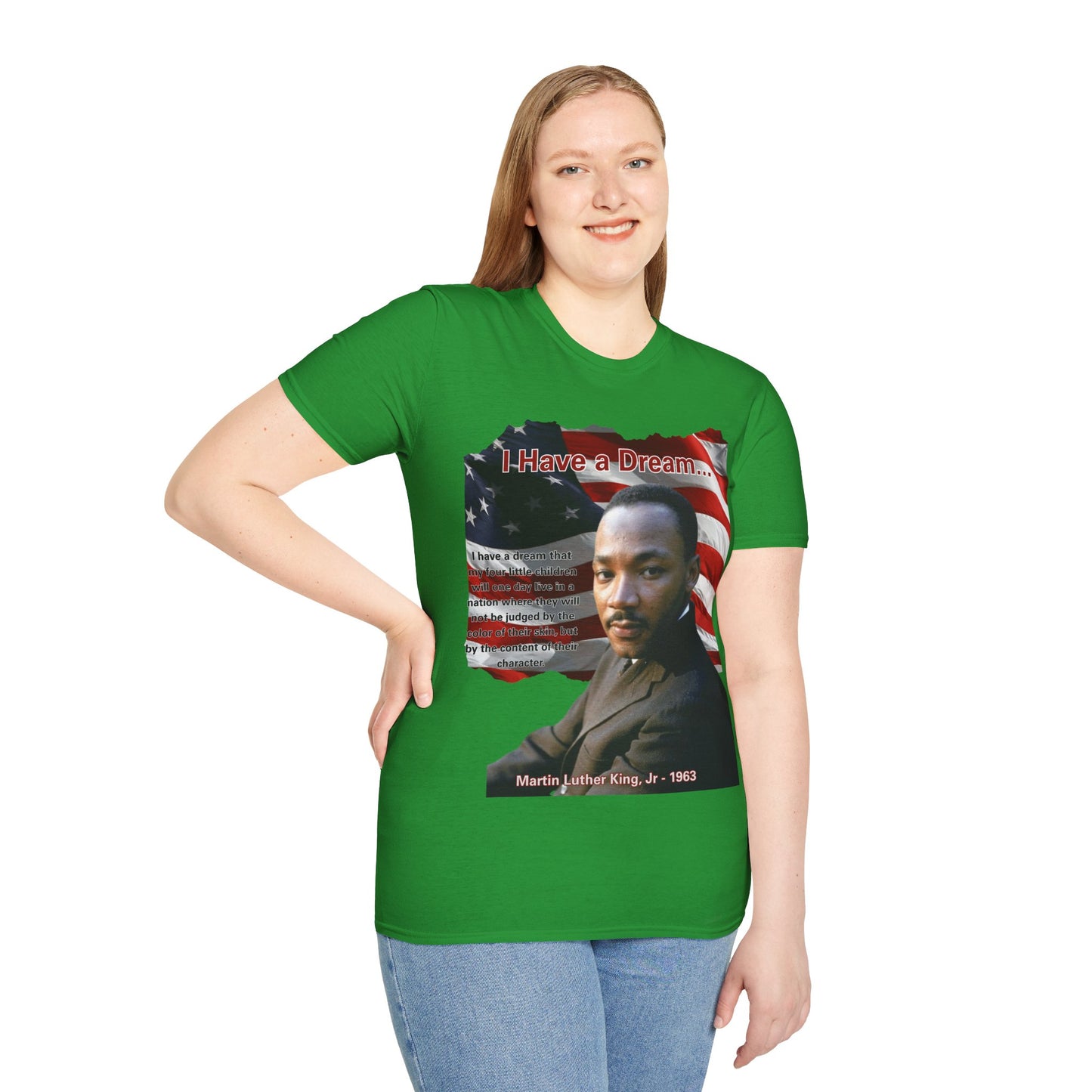 "I Have a Dream" MLKJr Dark colors Unisex T-Shirt by theGreenDragonTavern.shop
