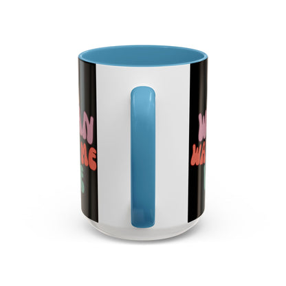 I Am Woman Watch Me Vote Black Accent Mug by theGreenDragonTavern.shop