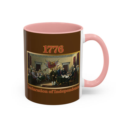 Declaration of Independence Brown Accent Mug by theGreenDragonTavern.shop