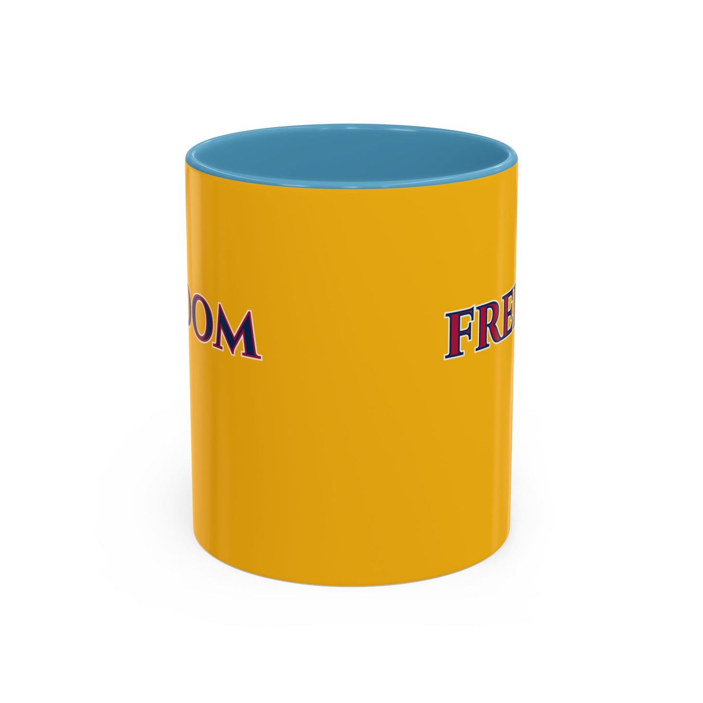 Freedom, Yellow Accent Mug by theGreenDragonTavern.shop