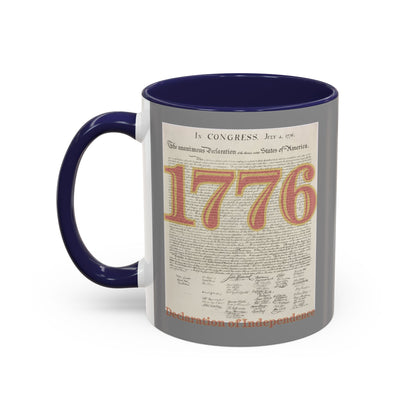 Declaration of Independence Grey Accent Mug by theGreenDragonTavern.shop