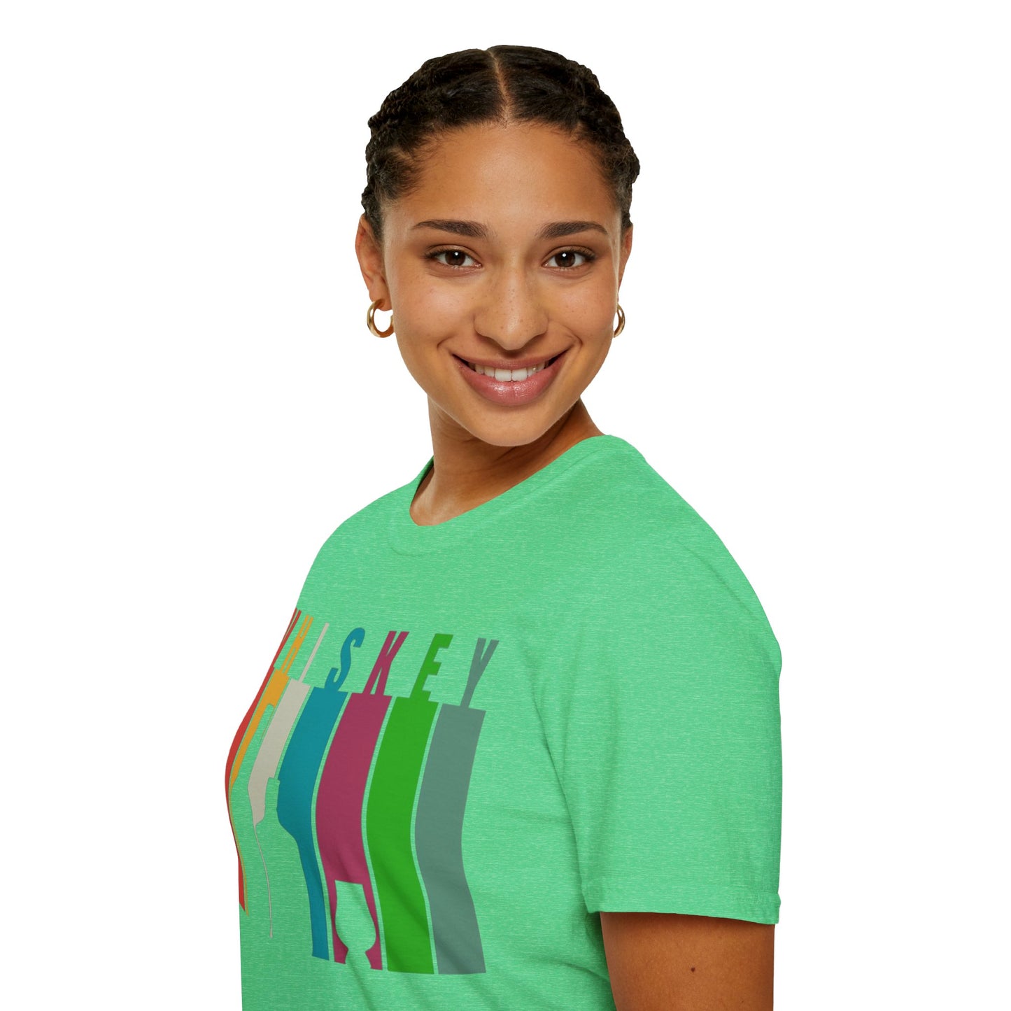 Whiskey spelled with an 'e' Dark colors Unisex T-Shirt by theGreenDragonTavern.shop