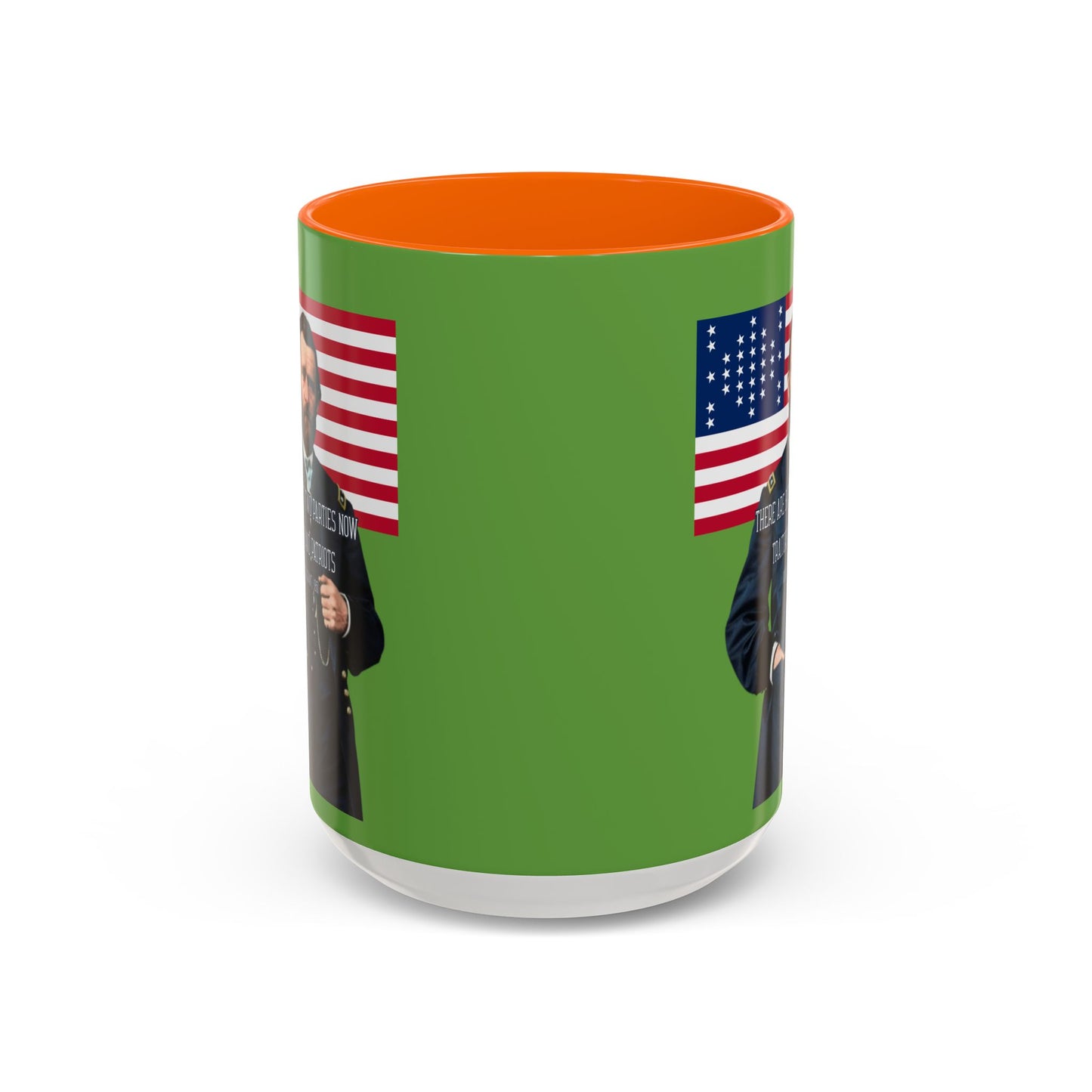 "Traitors and Patriots" Ulysses Grant Green Accent Mug by theGreenDragonTavern.shop