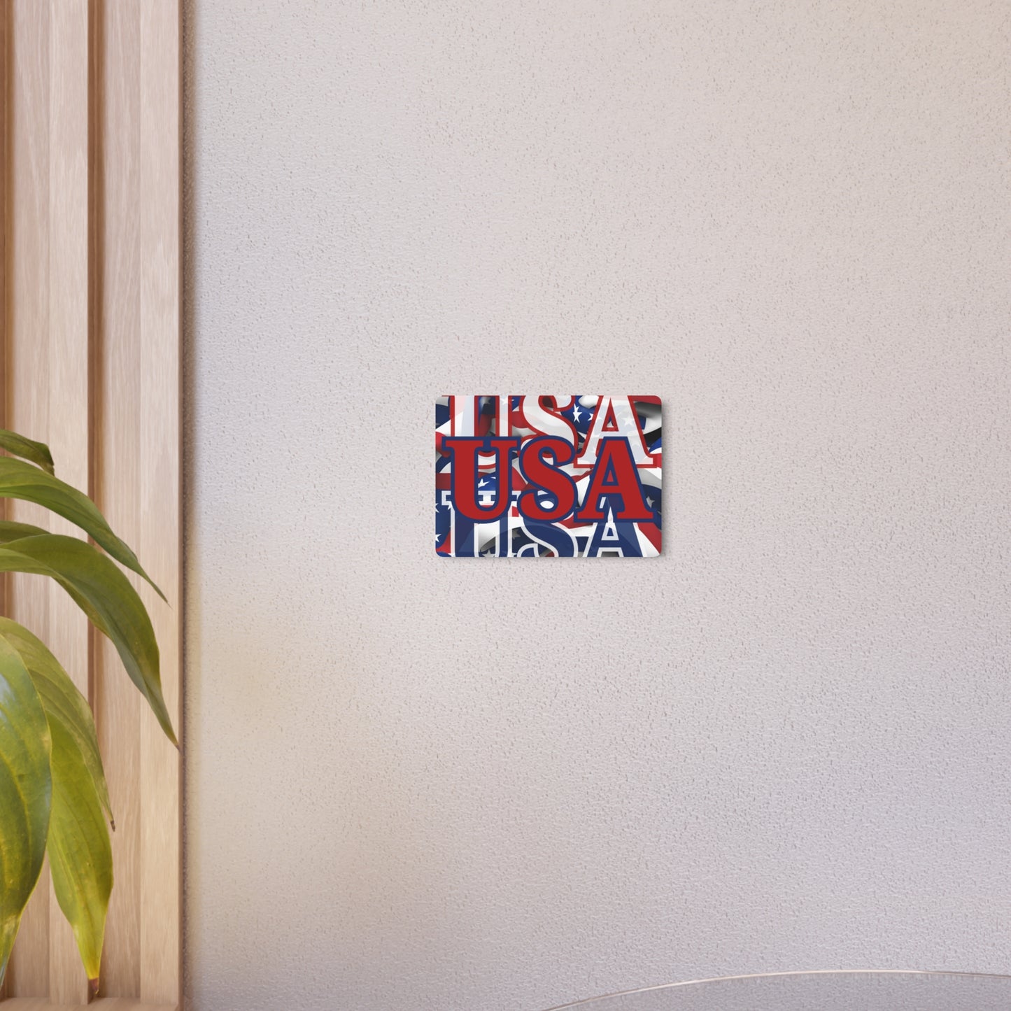USA! USA! USA Red Center Metal Art Sign by theGreenDragonTavern.shop