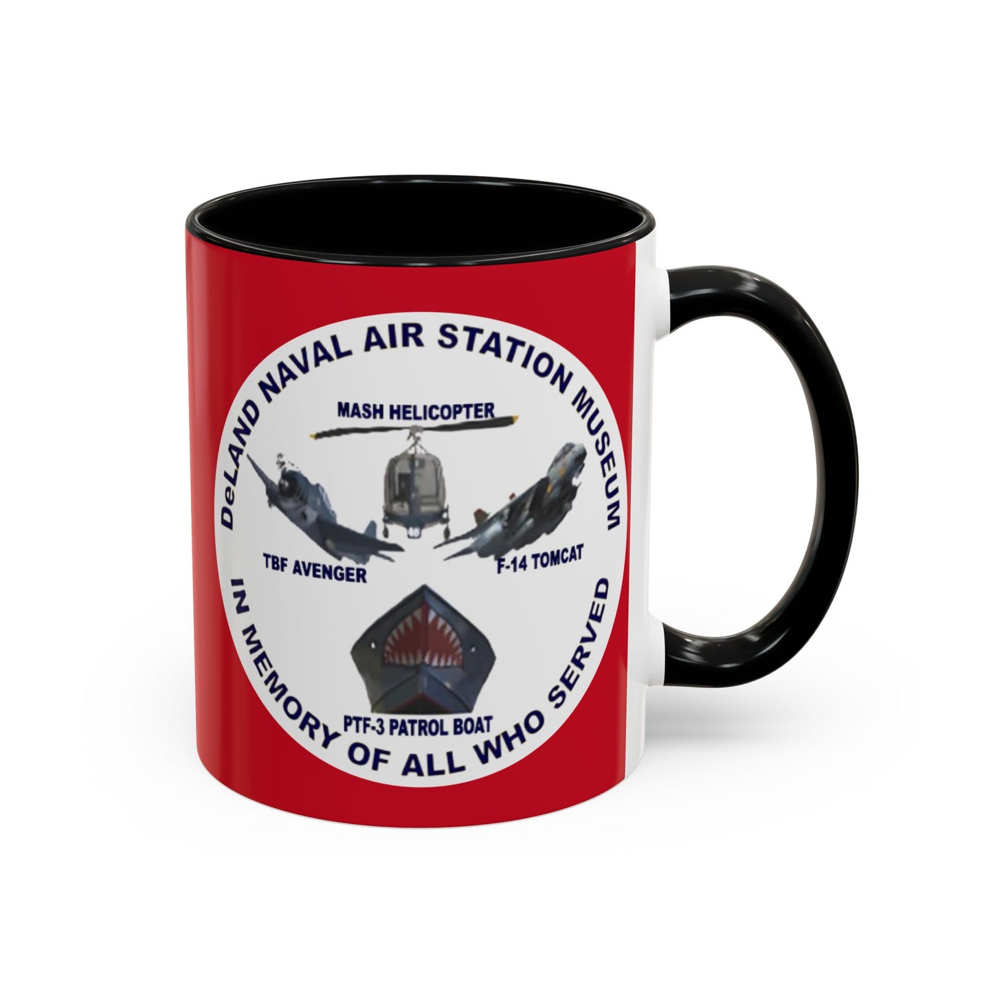 DNASM 2-sided, Founding & Student Art w/WhiteBG Red Accent Mug by theGreenDragonTavern.shop