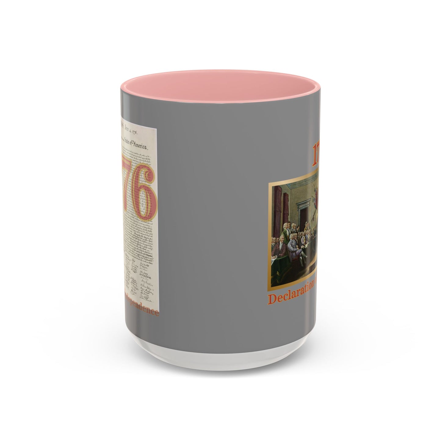 Declaration of Independence Grey Accent Mug by theGreenDragonTavern.shop