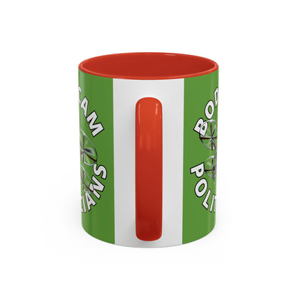Bodycam the Politicians Drone Green Accent Mug by theGreenDragonTavern.shop