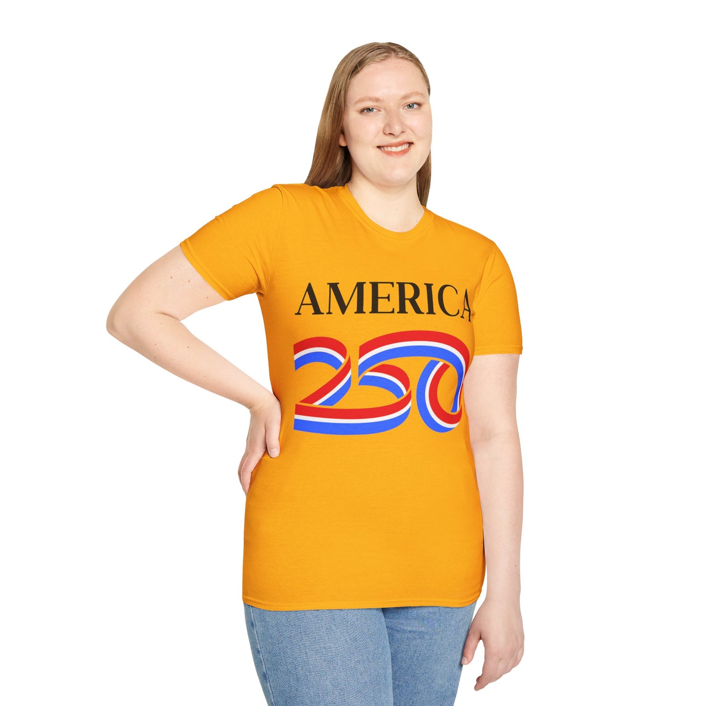 America 250 Black font, Light colors, Unisex T-Shirt by theGreenDragonTavern.shop