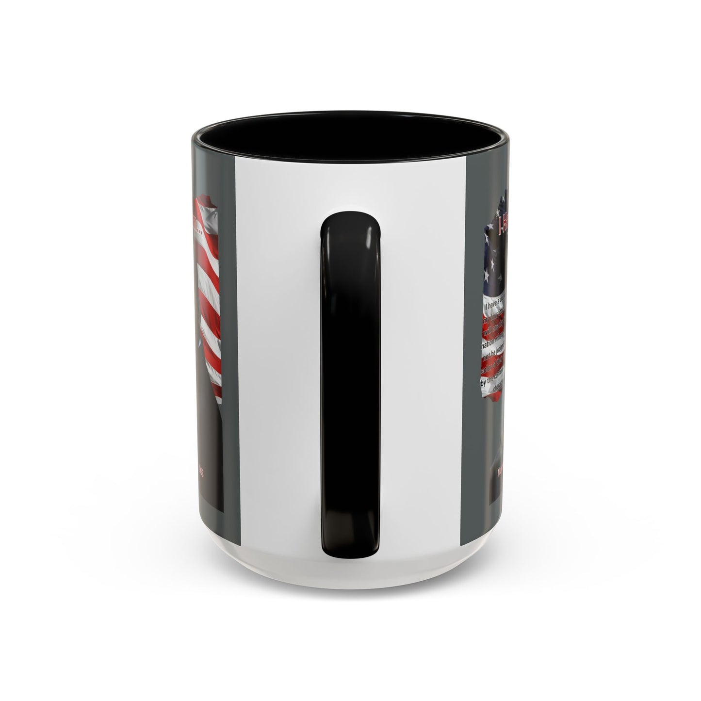 "I Have a Dream" MLKJr Grey Accent Mug by theGreenDragonTavern.shop