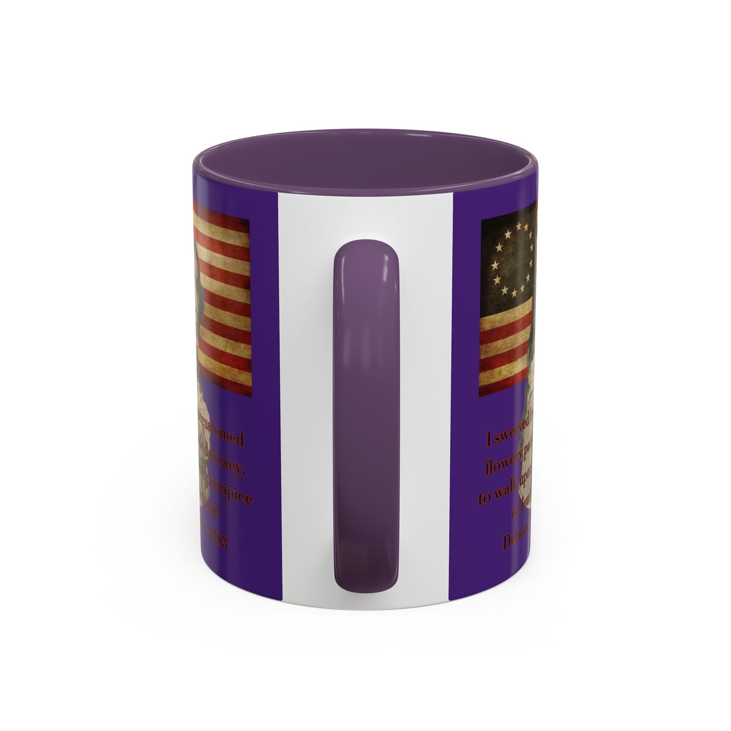 Deborah Sampson, America's Mulan Dark Purple Accent Mug by theGreenDragonTavern.shop