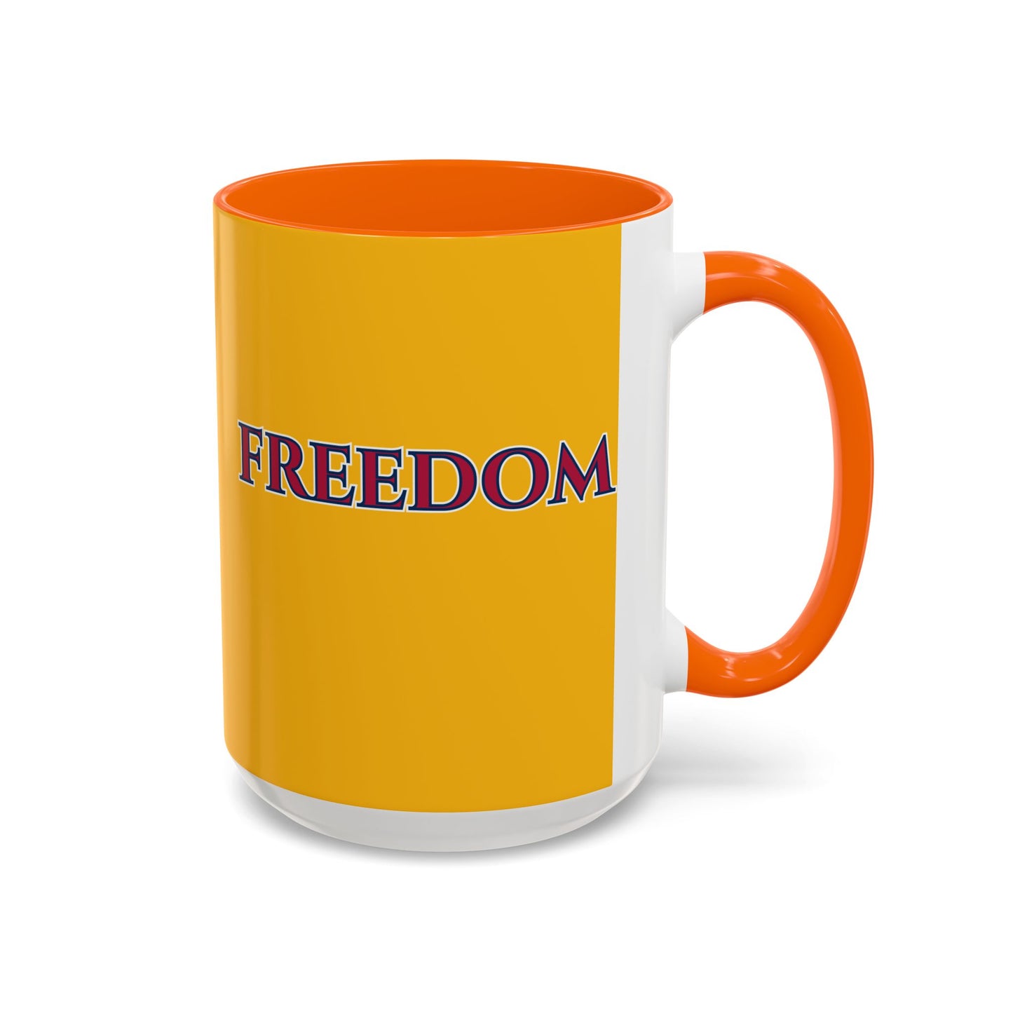 Freedom, Yellow Accent Mug by theGreenDragonTavern.shop
