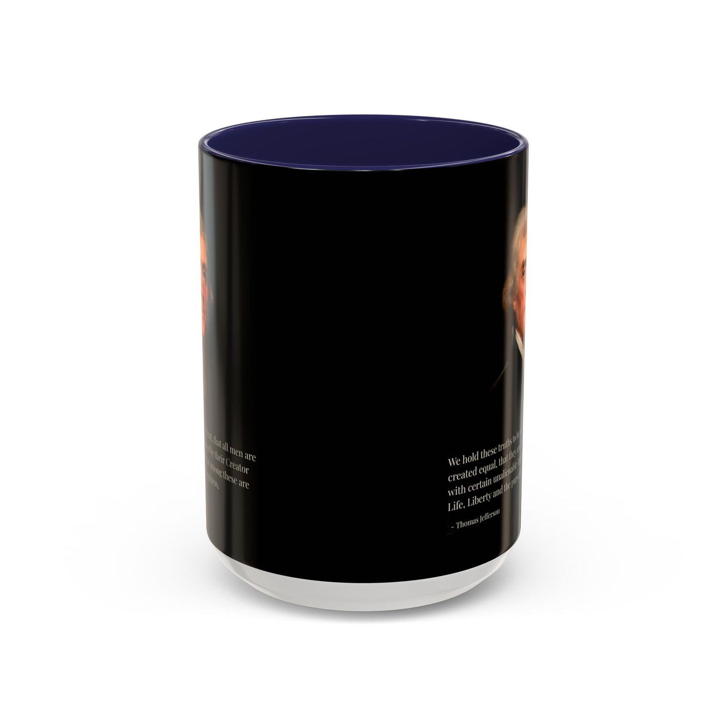 We hold these truths to be self-evident Black Accent Mug by theGreenDragonTavern.shop