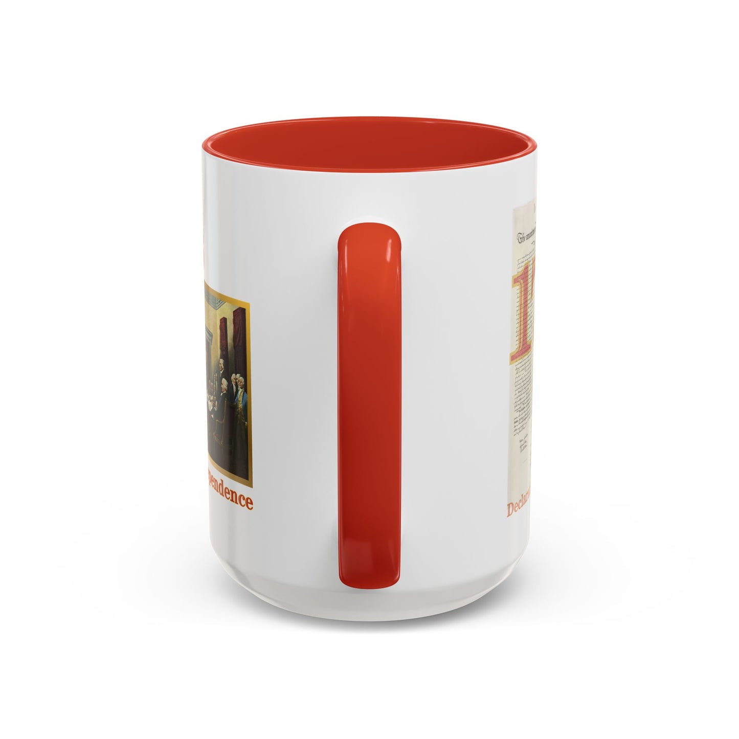 Declaration of Independence White Accent Mug by theGreenDragonTavern.shop