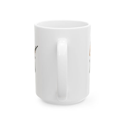 Hula Girl Packin' Heat White Mug by theGreenDragonTavern.shop