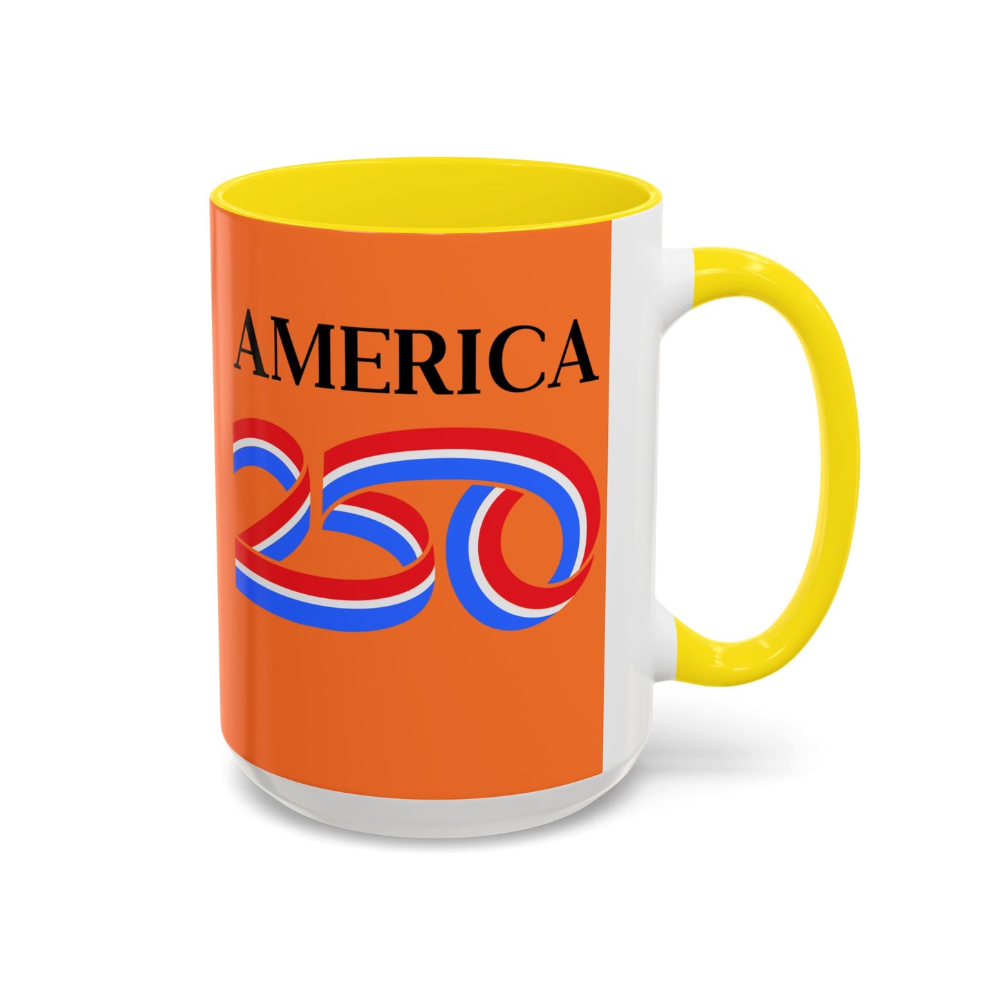 America 250 Orange Accent Mug by theGreenDragonTavern.shop