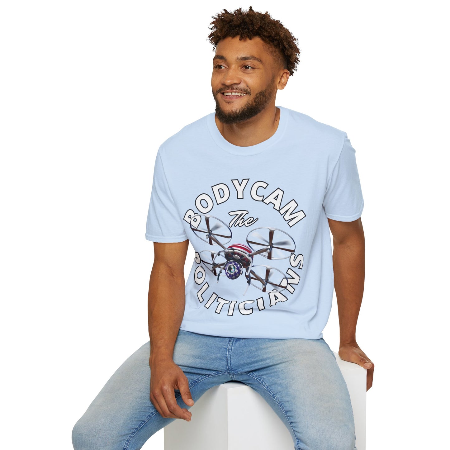 Bodycam the Politicians Drone Light colors Unisex T-Shirt by theGreenDragonTavern.shop
