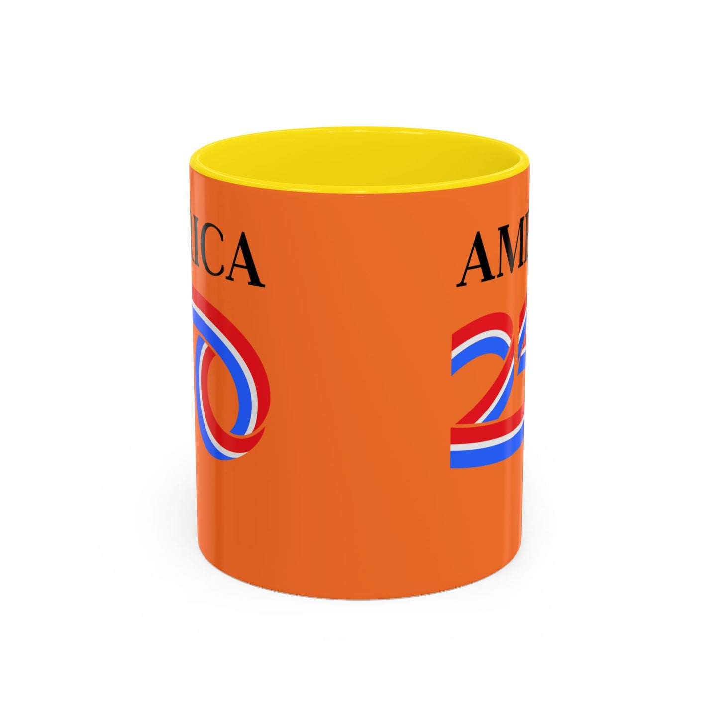 America 250 Orange Accent Mug by theGreenDragonTavern.shop