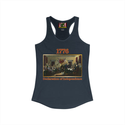 Declaration of Independence Women's Racerback Tank Top by theGreenDragonTavern.shop