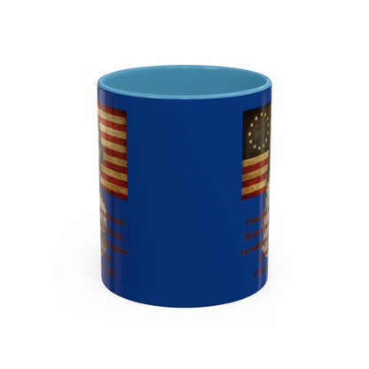 Deborah Sampson, America's Mulan Dark Blue Accent Mug by theGreenDragonTavern.shop