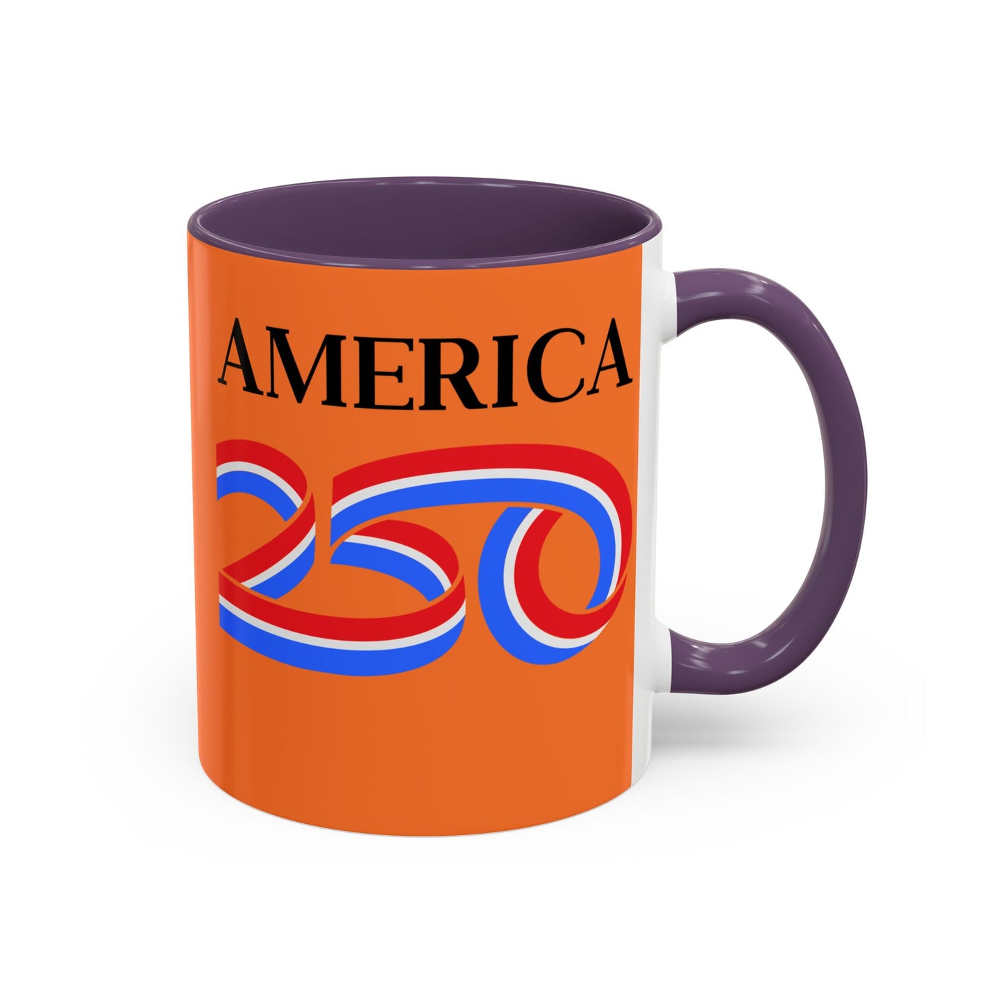 America 250 Orange Accent Mug by theGreenDragonTavern.shop