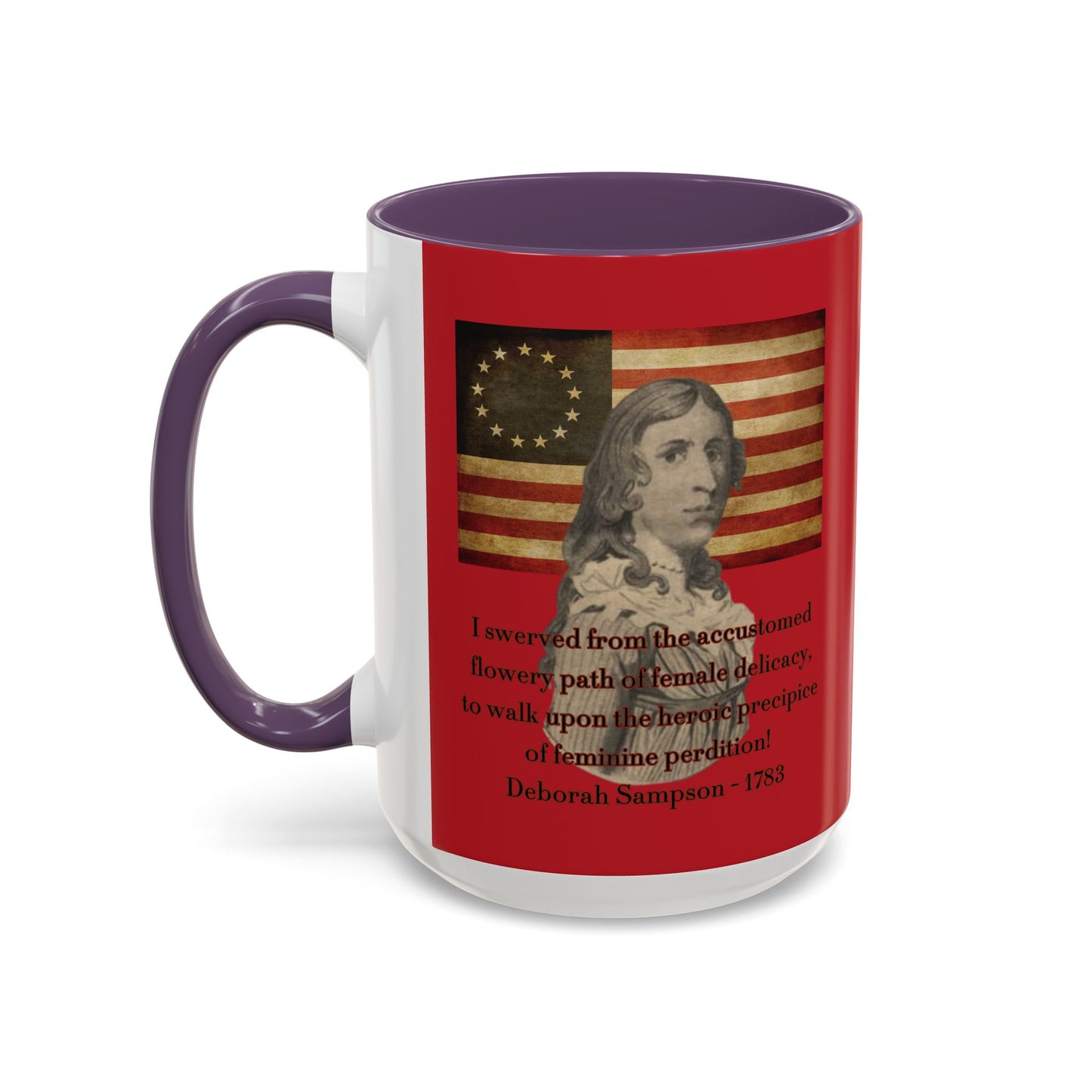Deborah Sampson, America's Mulan Red Accent Mug by theGreenDragonTavern.shop