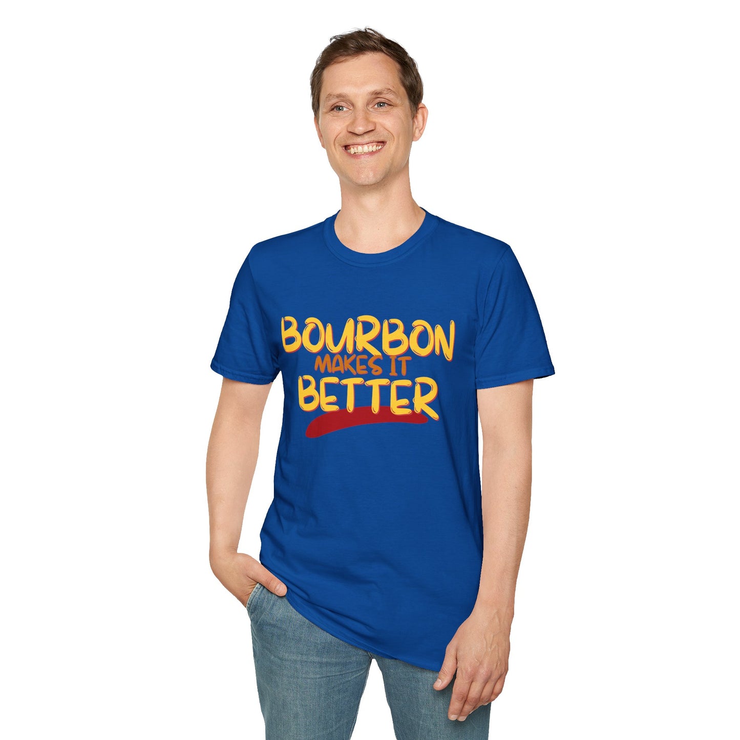 Bourbon makes it better DKcolors Unisex T-Shirt by theGreenDragonTavern.shop