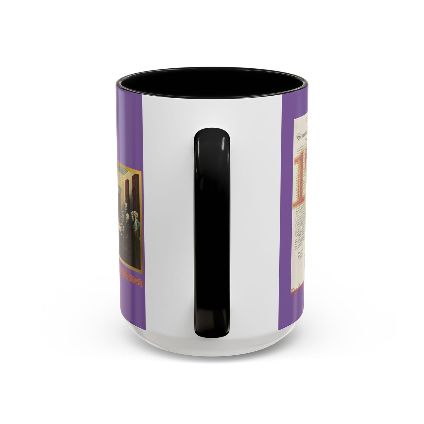 Declaration of Independence Light Purple Accent Mug by theGreenDragonTavern.shop
