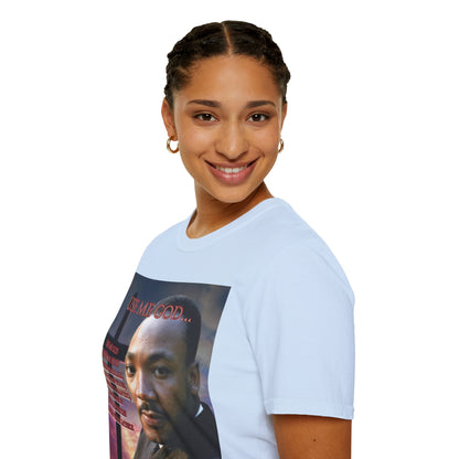 Use Me God, MLK Jr Light colors Unisex T-Shirt by theGreenDragonTavern.shop