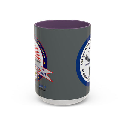 DNASM 2-sided, Founding & Student Art w/Navy Ring Grey Accent Mug by theGreenDragonTavern.shop