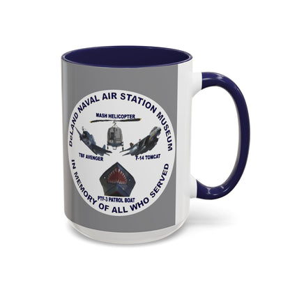 DNASM 2-sided, Founding & Student Art w/WhiteBG Grey Accent Mug by theGreenDragonTavern.shop