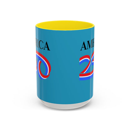 America 250 Turquoise Accent Mug by theGreenDragonTavern.shop