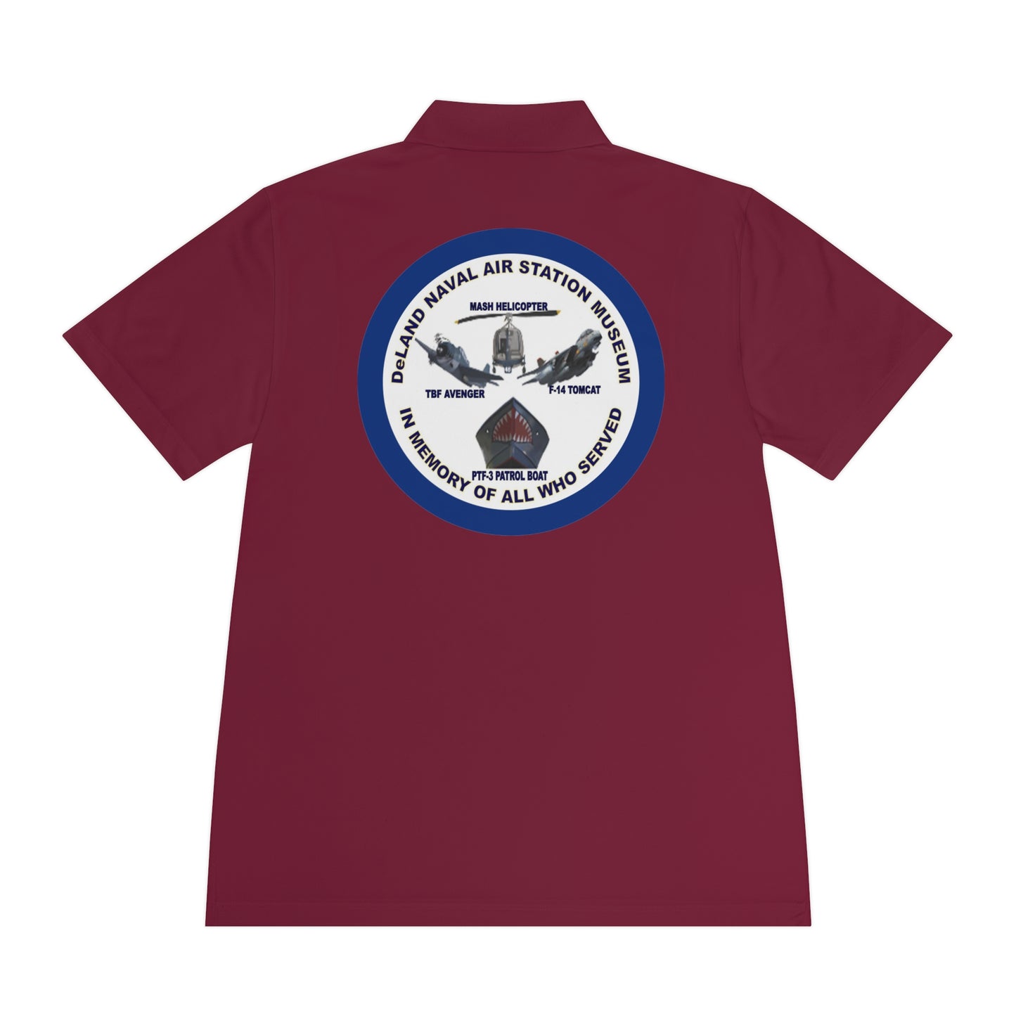 DNASM Student Art Navy Frame, 2-Sided Sport Polo Shirt by theGreenDragonTavern.shop
