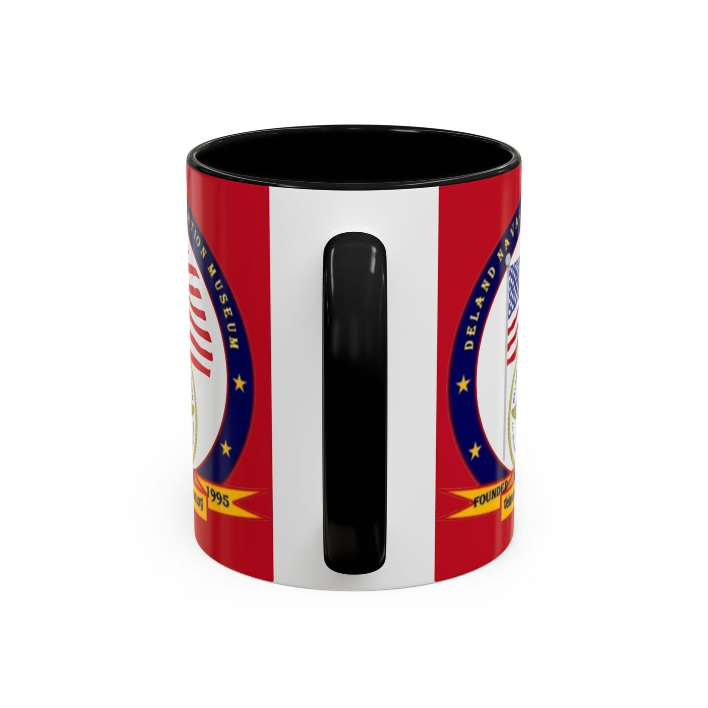 DeLand Naval Air Station Museum Red Accent Mug by theGreenDragonTavern.shop