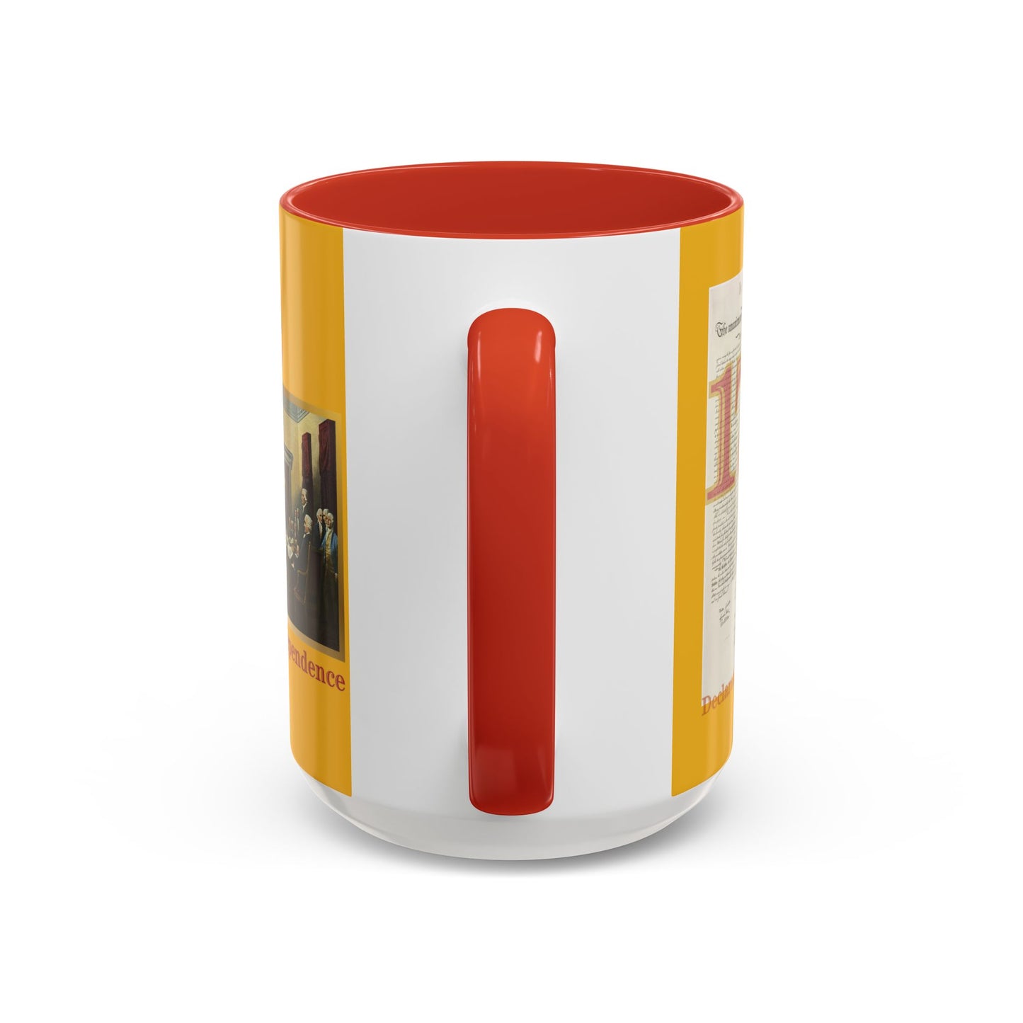 Declaration of Independence Yellow Accent Mug by theGreenDragonTavern.shop