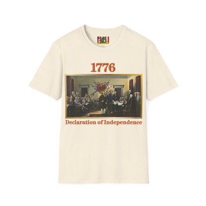 Declaration of Independence Light colors Unisex T-Shirt by theGreenDragonTavern.shop