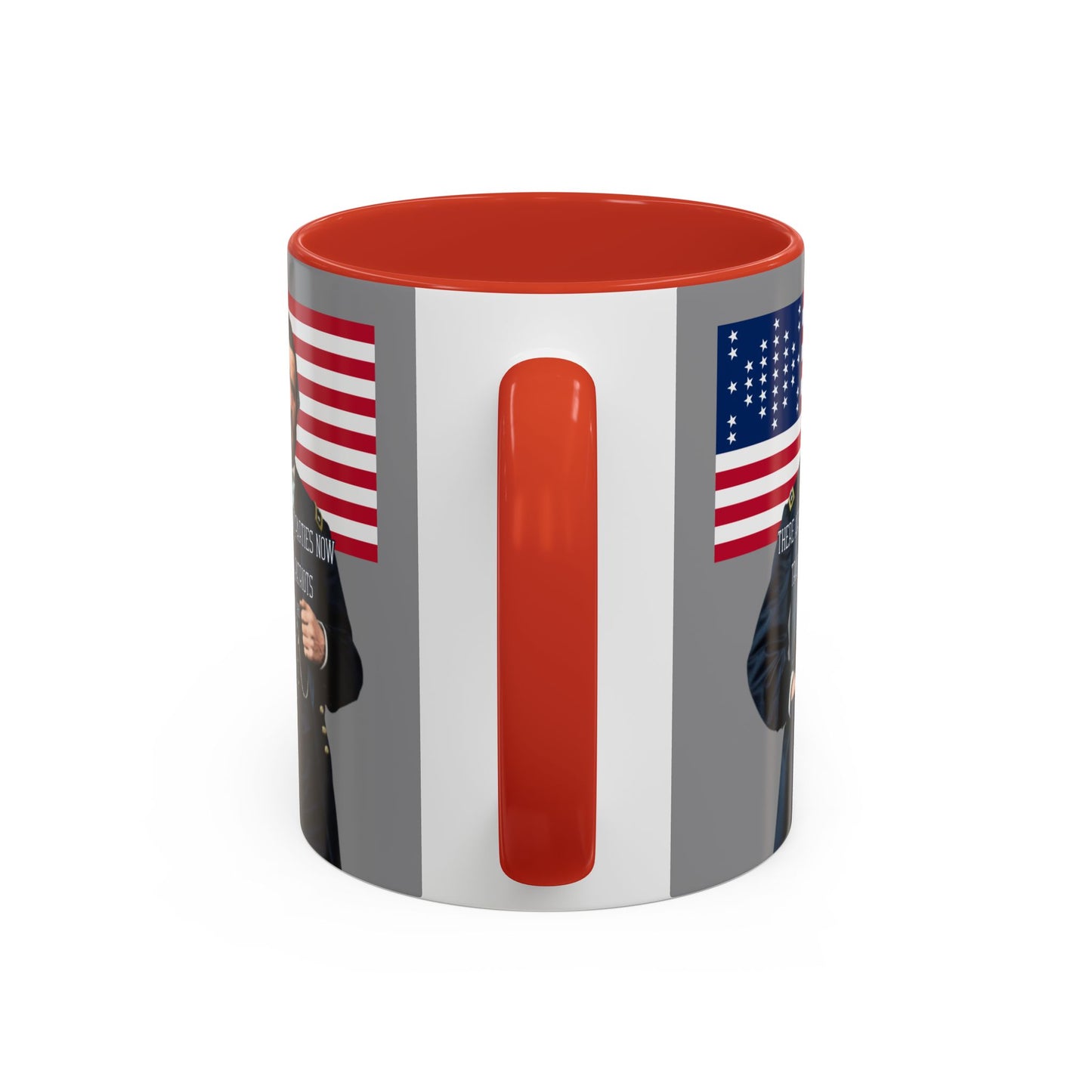 "Traitors and Patriots" Ulysses Grant Grey Accent Mug by theGreenDragonTavern.shop