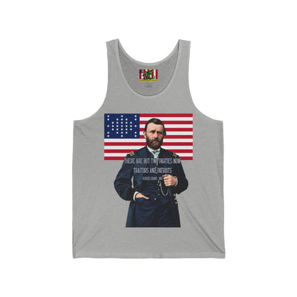 "Traitors and Patriots" Ulysses Grant Unisex Jersey Tank Top by theGreenDragonTavern.shop