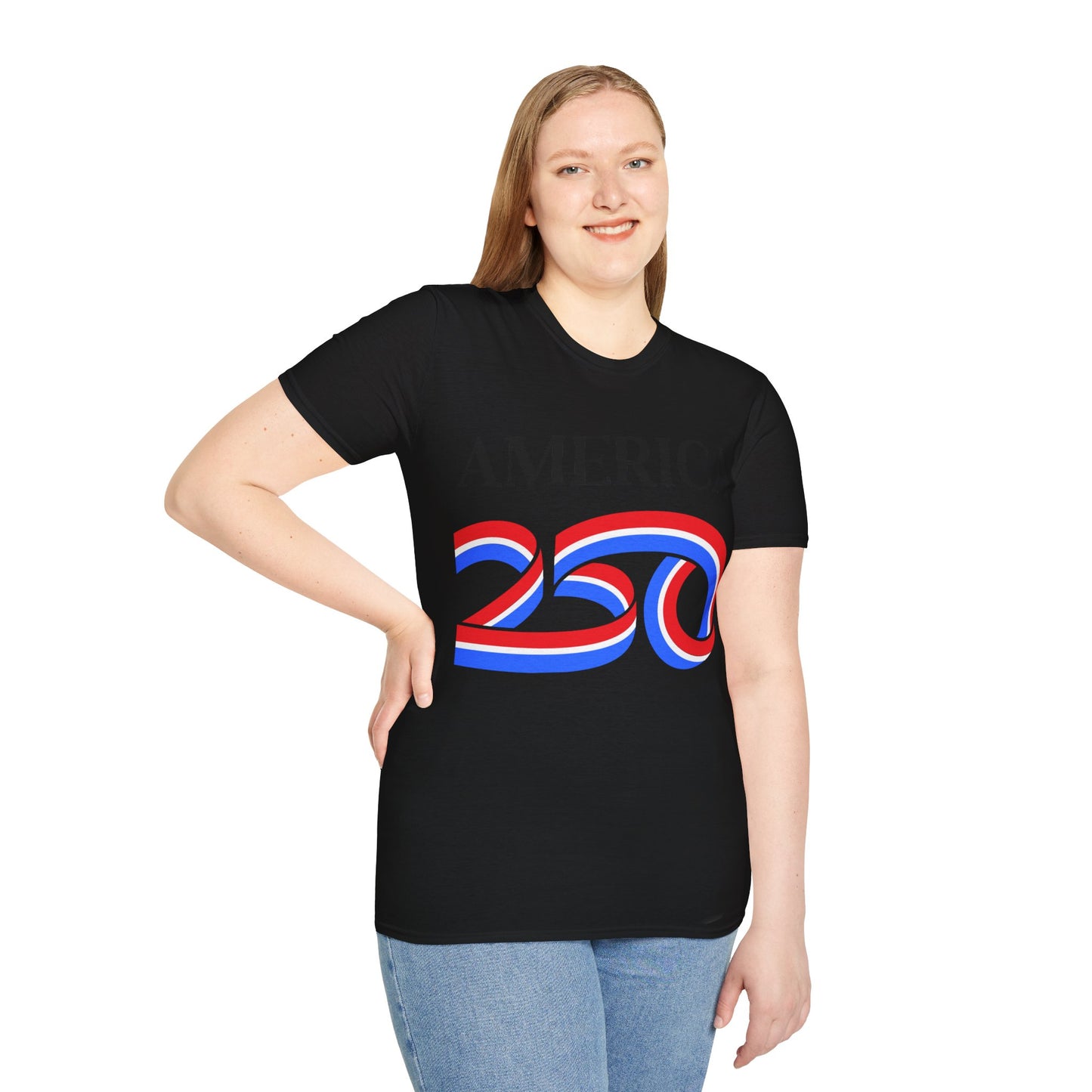 America 250 Black font, Dark colors, Unisex T-Shirt by theGreenDragonTavern.shop