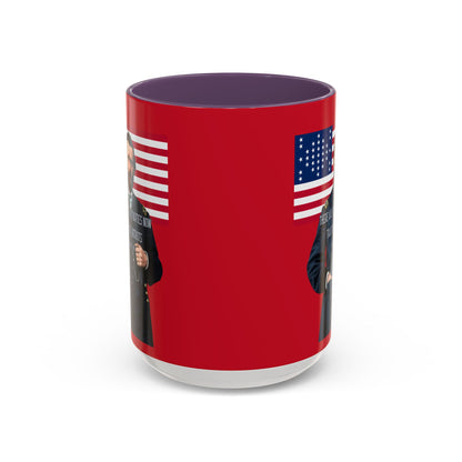 "Traitors and Patriots" Ulysses Grant Red Accent Mug by theGreenDragonTavern.shop